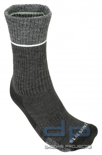 SEALSKINZ MID SOCKE THURTON - UNISEX AUSFÜHRUNG BLACK/GREY