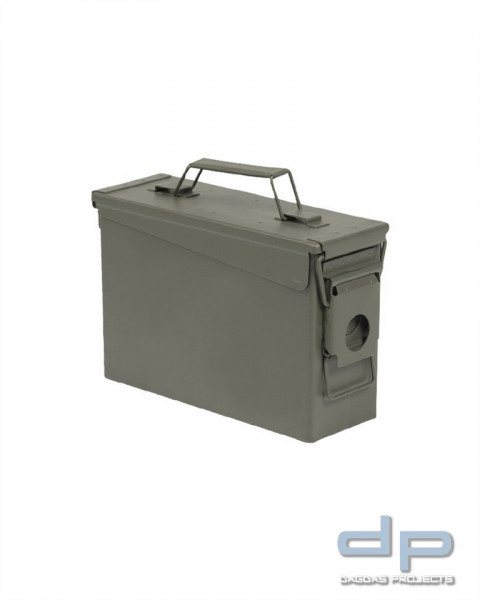 US AMMO BOX STEEL M19A1 CAL.30 OLIV OHNE PRINT VPE 2
