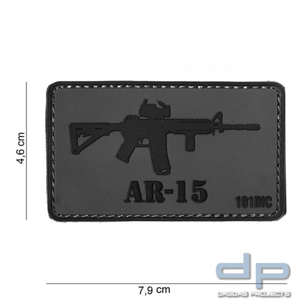 Emblem 3D PVC AR-15