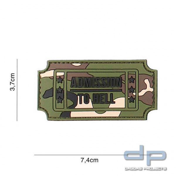 Emblem 3D PVC Admission to Hell woodland