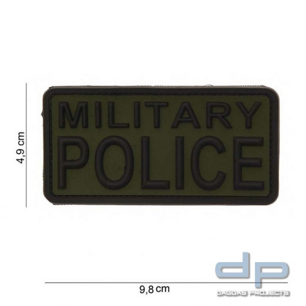 Emblem 3D PVC Military Police grün