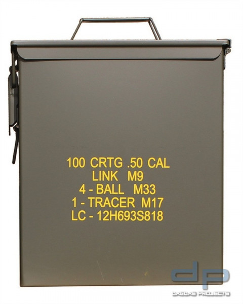 US AMMO BOX STEEL M9 CAL.50 LG OLIV VPE 2