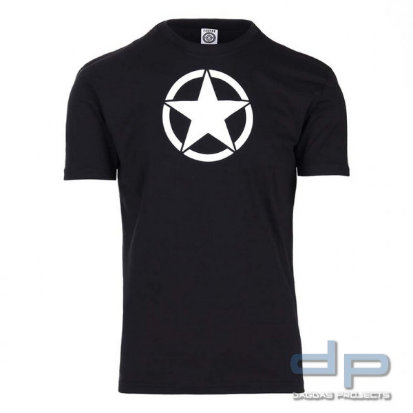T-Shirt mit weißem Stern in verschiedenen Farben