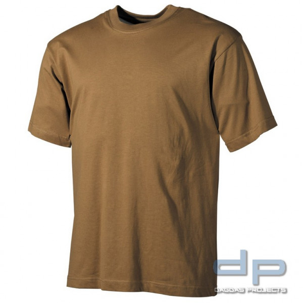 US T-Shirt, halbarm, coyote tan, 170 g/m²