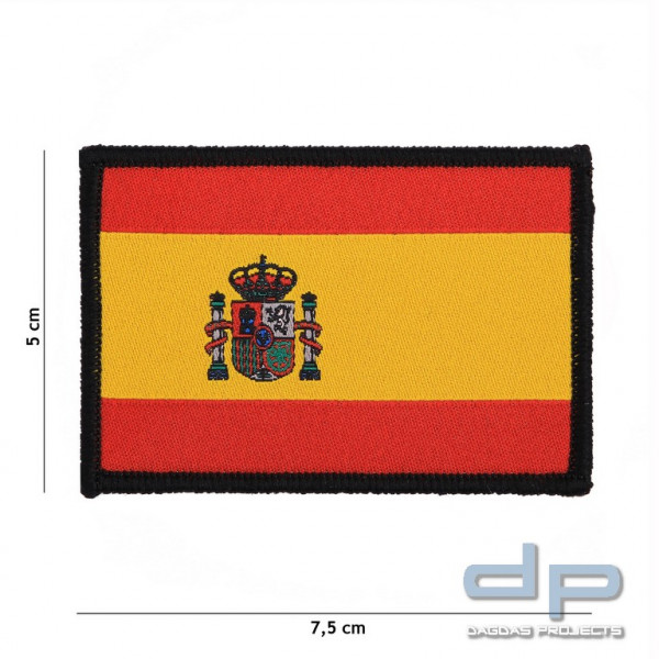 Emblem Stoff fein gewebte Flagge Spanien