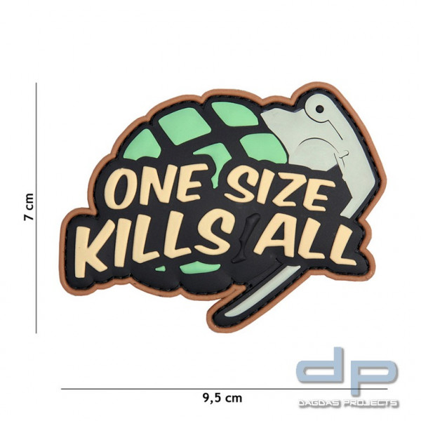 Emblem 3D PVC One size kills all
