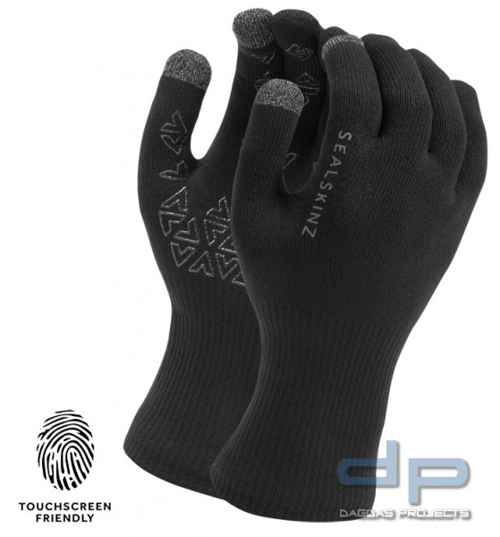 Handschuhe SealSkinz Ultra Grip Touchscreen Schwarz