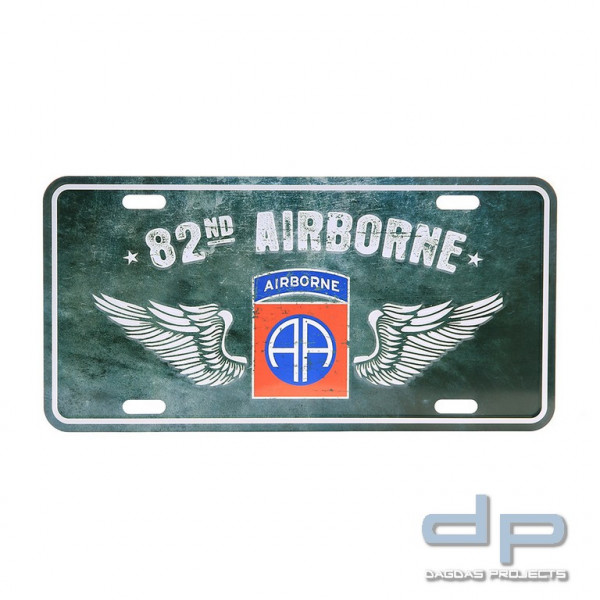 Nummernschild 82nd Airborne