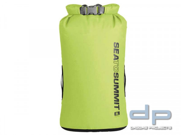 Sea to Summit Big River Drybag 8L, grün,420D Ripstop Nylon, TPU Laminat, Hypalon Schlaufen