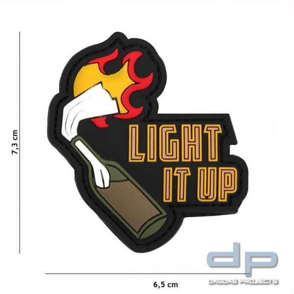 Emblem 3D PVC Light it up schwarz