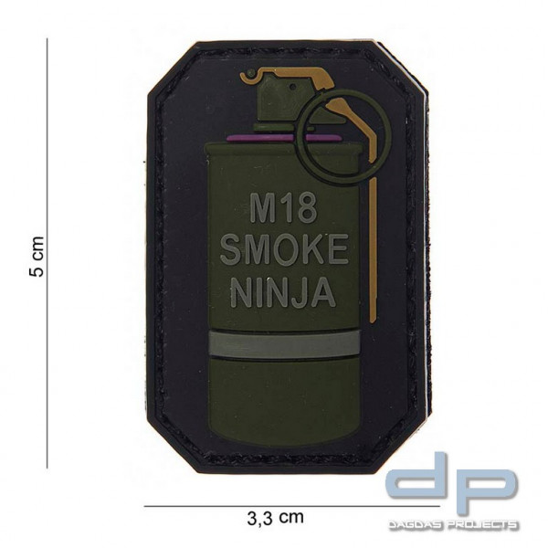 Emblem 3D PVC M-18 Smoke Ninja lila