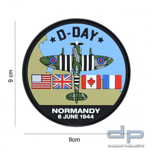 Emblem 3D PVC D-Day Spitfire