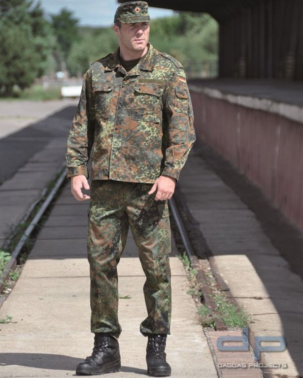 Mundmaske Heer Oberst Flecktarn B Bundeswehr Tarnmuster Uniform Muster #35901