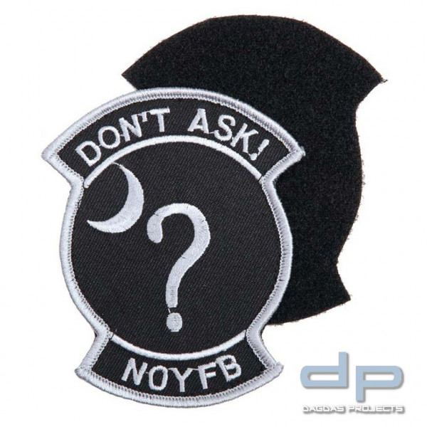 Emblem Stoff Don&#039;t Ask mit Klettband