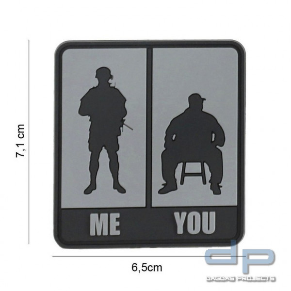 Emblem 3D PVC Me &amp; You grey #8087