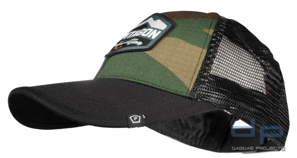 PENTAGON ERA &quot;BORN FOR ACTION&quot; TRUCKER CAP in der Farbe Grau oder Woodland