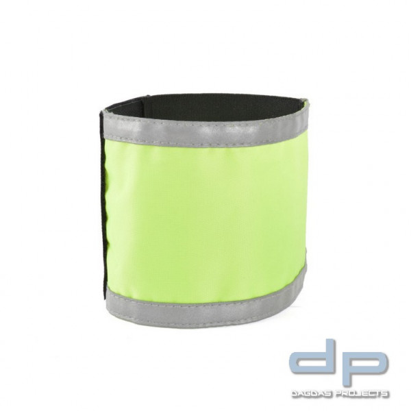 Armbinde mit Reflexstreifen (neon-gelb), unbedruckt Größe XXL