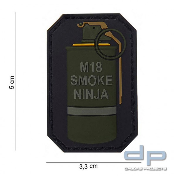 Emblem 3D PVC M-18 Smoke Ninja gelb