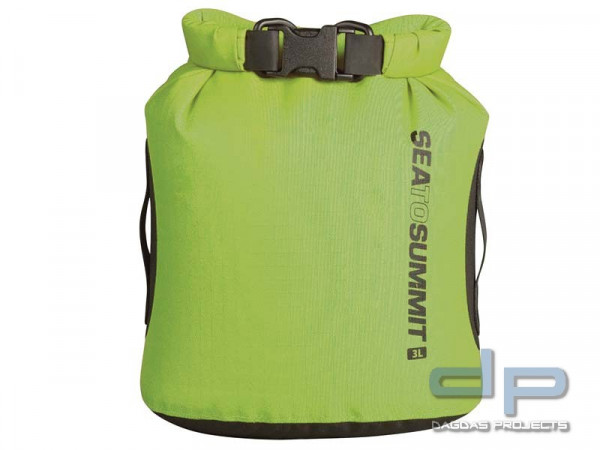 Sea to Summit Big River Drybag 3L, grün,420D Ripstop Nylon, TPU Laminat, Hypalon Schlaufen