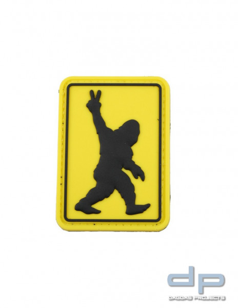 Klettabzeichen Big Foot Yeah - gummiert, 50x70 mm