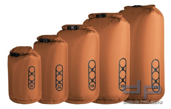 Eberlestock Cirrus Ultralight Dry Bag (Transport Beutel) in Erde und Orange