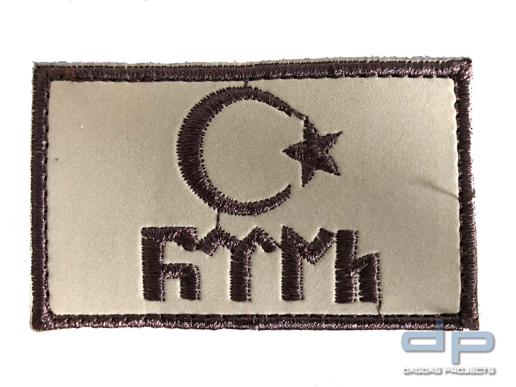 Türkei Namenschild Patch Mit Türkischer Flagge - Personalisierbarer Klettpatch 2,5x12,5cm