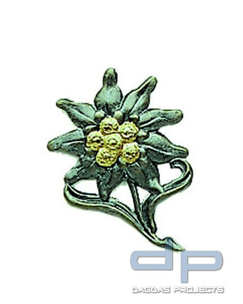 BW EDELWEISS MÜTZENABZEICHEN METALL
