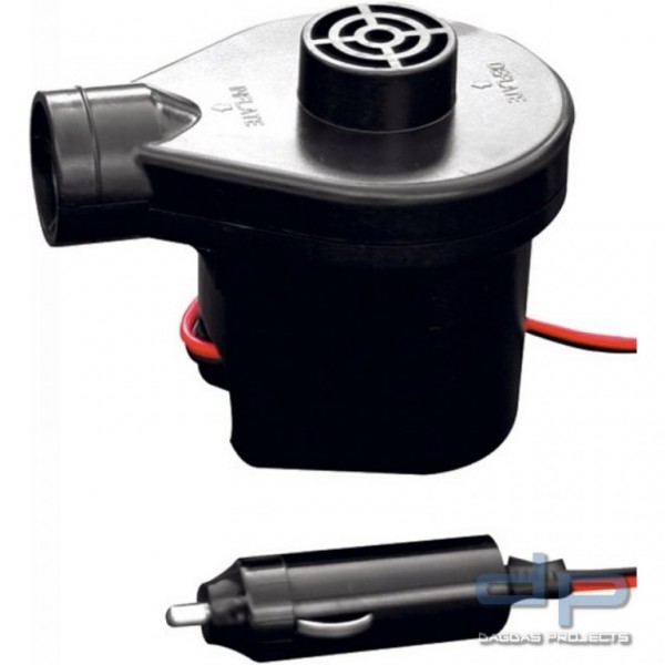 Elektropumpe - mit 12V-Adapter - zum automatischen Aufblasen von Booten