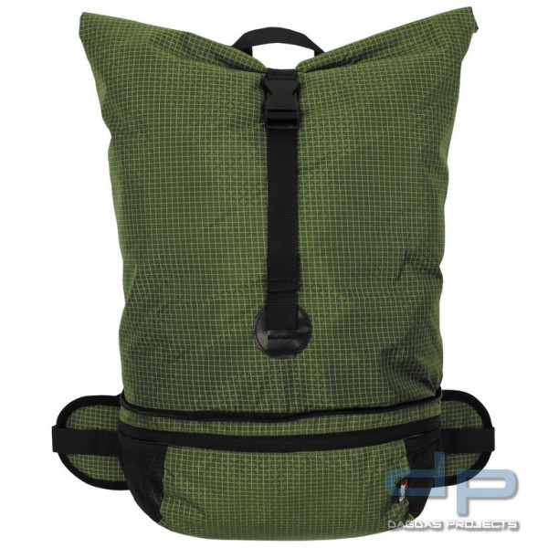 Rucksack, faltbar, 35 l, oliv, Rip Stop, Nylon