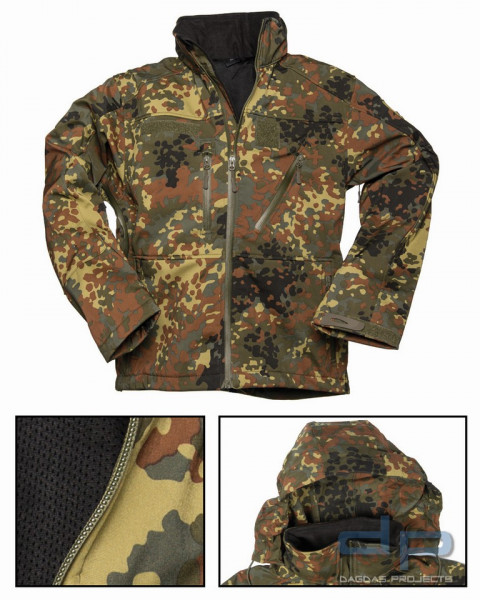 Softshell Jacke SCU 14 Flecktarn