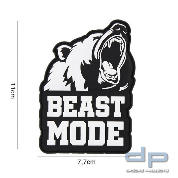 Emblem 3D PVC Beast mode schwarz