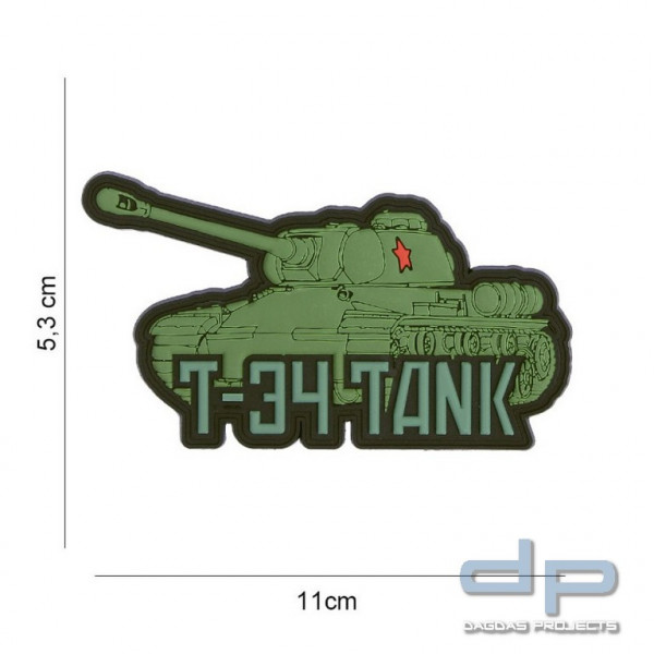 Emblem 3D PVC T-34 tank #19073