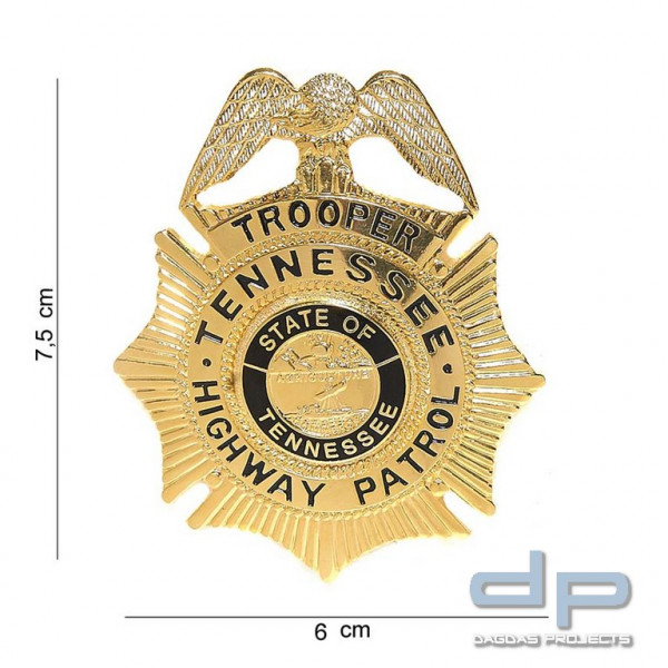 Emblem Trooper Tennessee Highway Patrol (Gold)