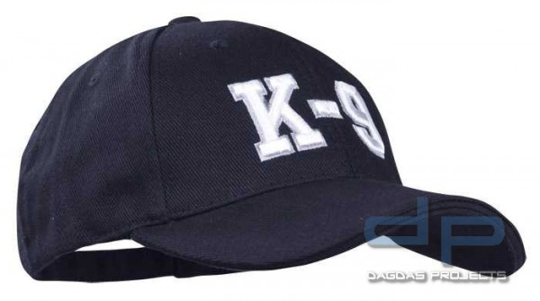 Baseball Cap Schwarz 3-D K9