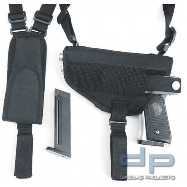 Schulterholster für horizontale Trageweise inklusive Magazintasche