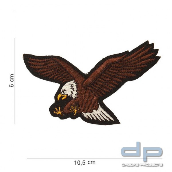 Emblem Stoff Flying Eagle looking to the left (klein)
