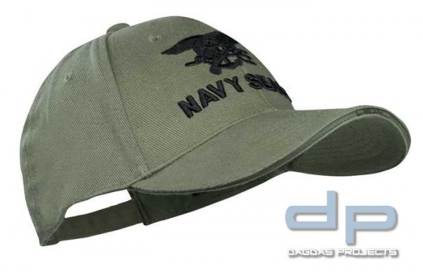 Baseball Cap Oliv Navy Seals Trident