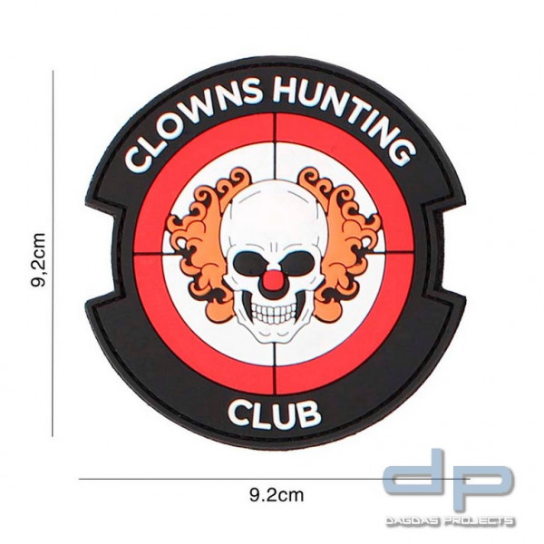 Emblem 3D PVC Clowns Hunting Club rot