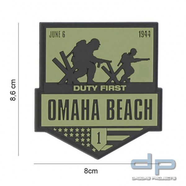 Emblem 3D PVC Omaha Beach #7122