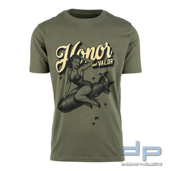 T-Shirt „Pin-up: Ehre und Tapferkeit“