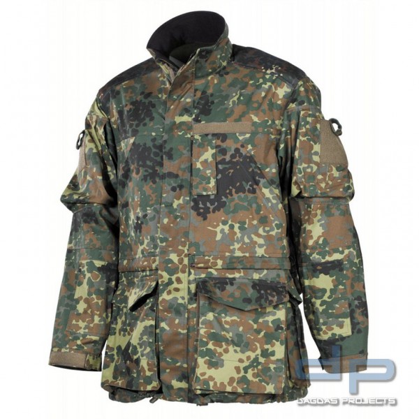 BW Kampfjacke, Einsatz/Übung, lang, flecktarn