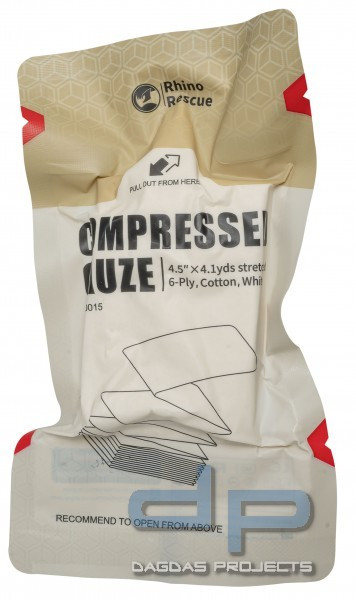 RHINO RESCUE QUICK-RESPONSE COMPRESSED GAUZE CP0015