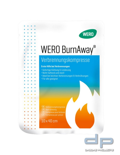 WERO BurnAway® Verbrennungskompresse - 10 x 40 cm