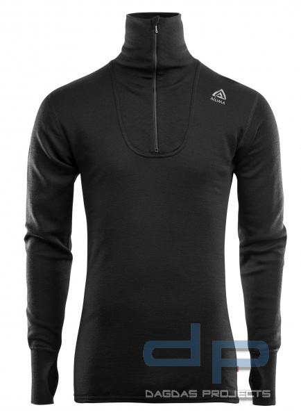 ACLIMA MÄNNER DOUBLEWOOL POLO MIT ZIP