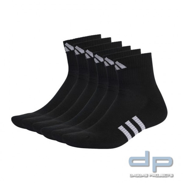 adidas Socken &quot;Cush&quot; mid (3er Pack) in Schwarz