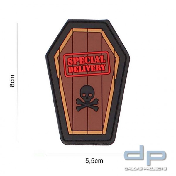 Emblem 3D PVC Special Delivery braun