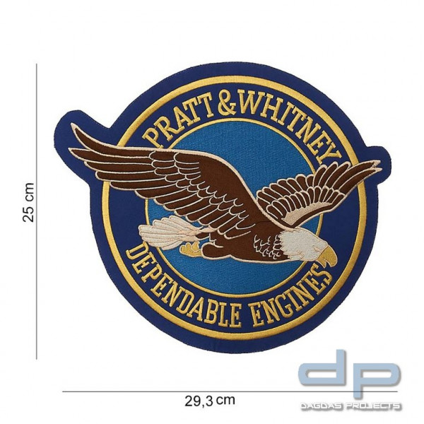 Emblem Stoff Pratt &amp; Whitney Depandable Engines (groß) #1073
