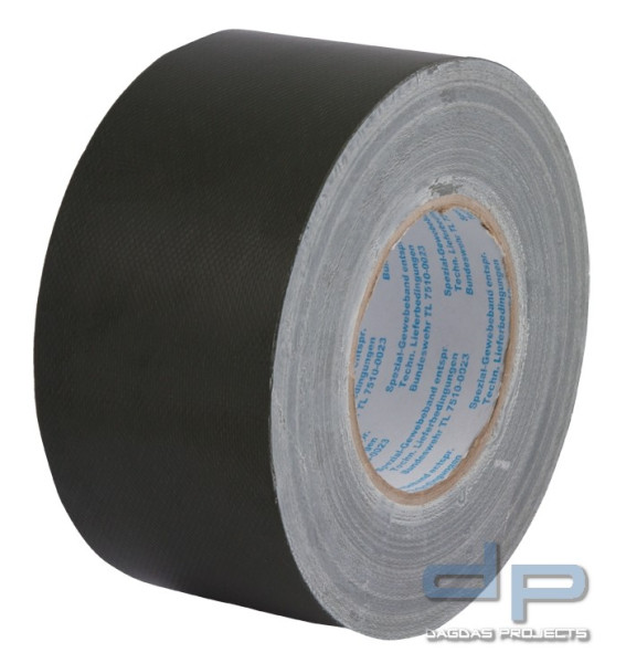 Gewebeklebeband Oliv 50m/Rolle 75 mm Br.