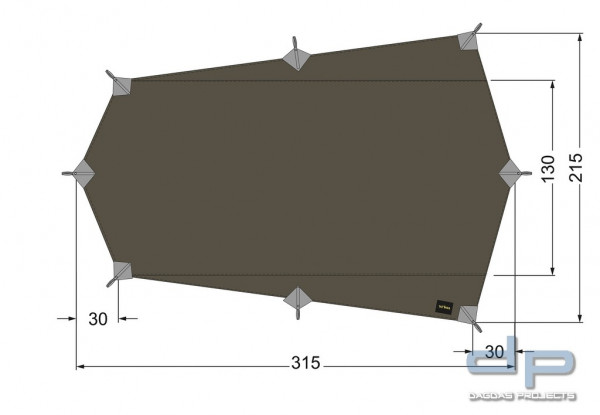 TATONKA TARP WING 2 LT ULTRALEICHT 315 X 215 CM