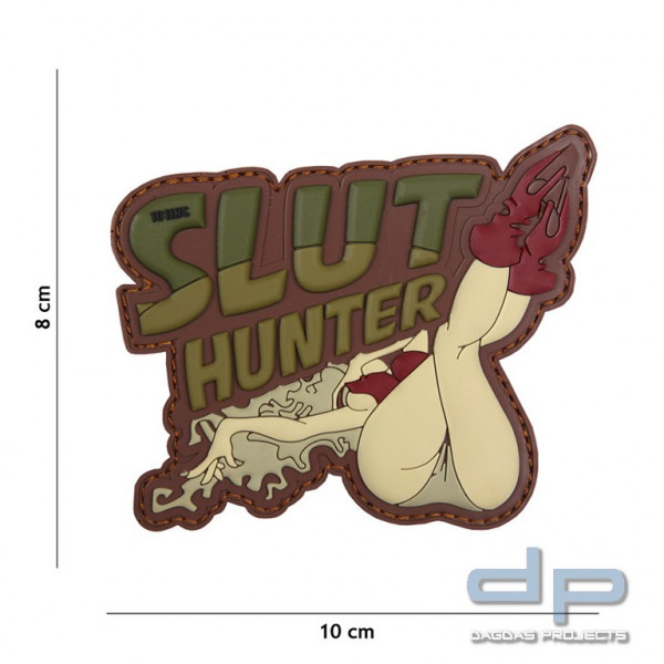 Emblem 3D PVC Slut Hunter grün